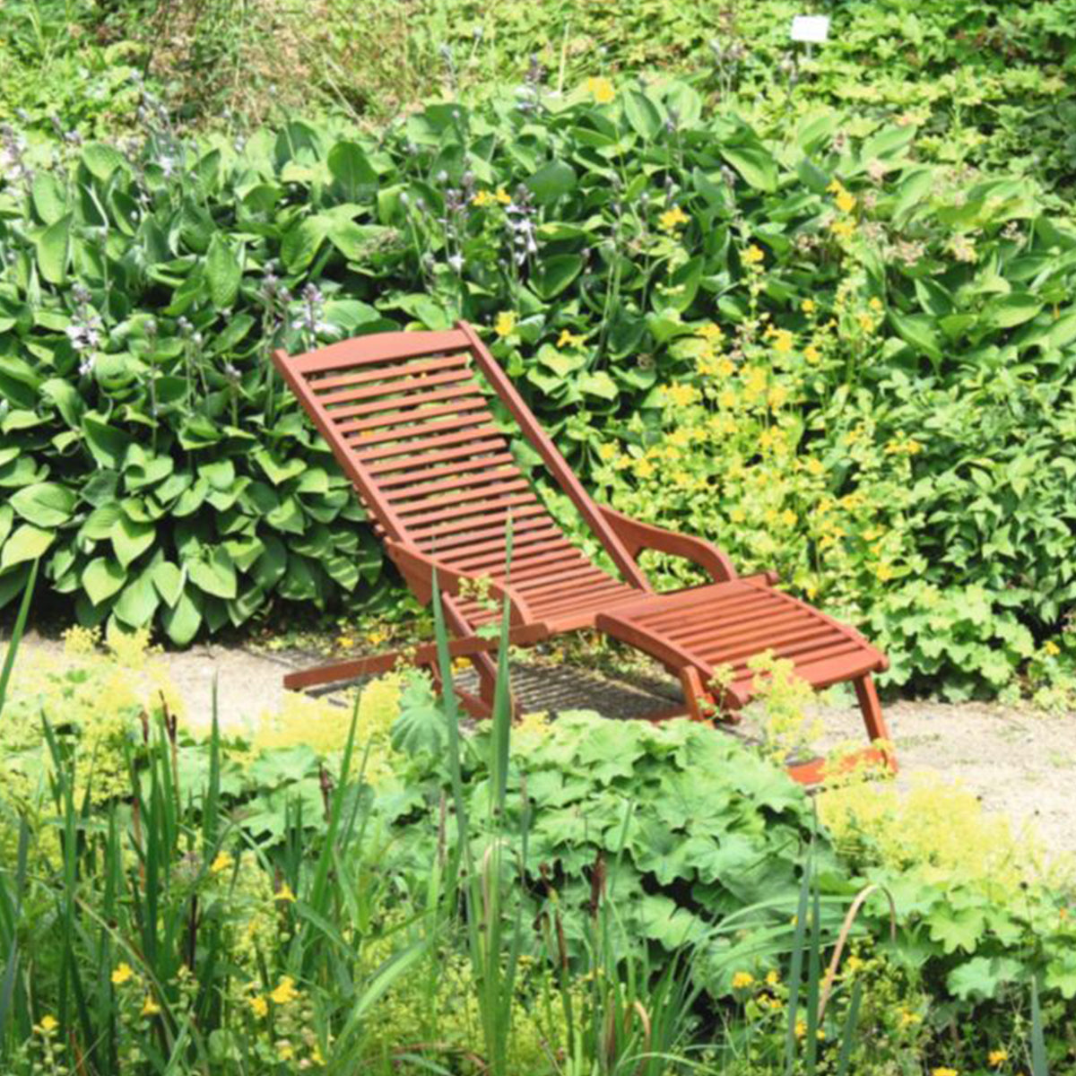 Gartenliege VIP-Lounger ALASKA Relaxliege Klappliege Holz Eukalyptus FSC 100%