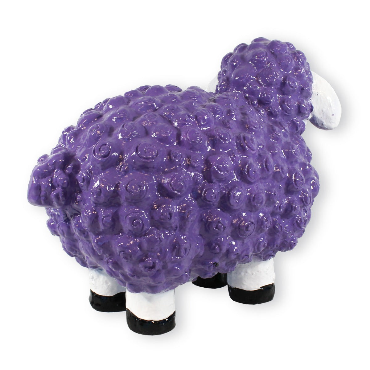 Buntes Deko Schaf "Helma" lila Gartenfigur Schaf Dekofigur Schaf lustige Schafe
