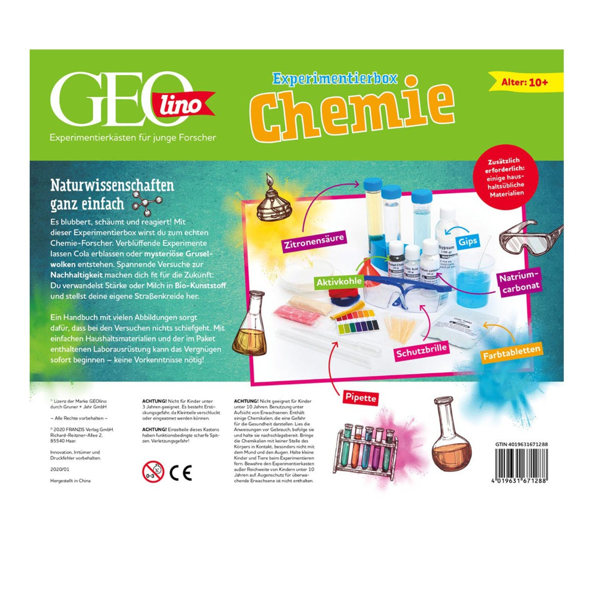 Franzis GEOlino - Experimentierbox Chemie Experimentierkasten