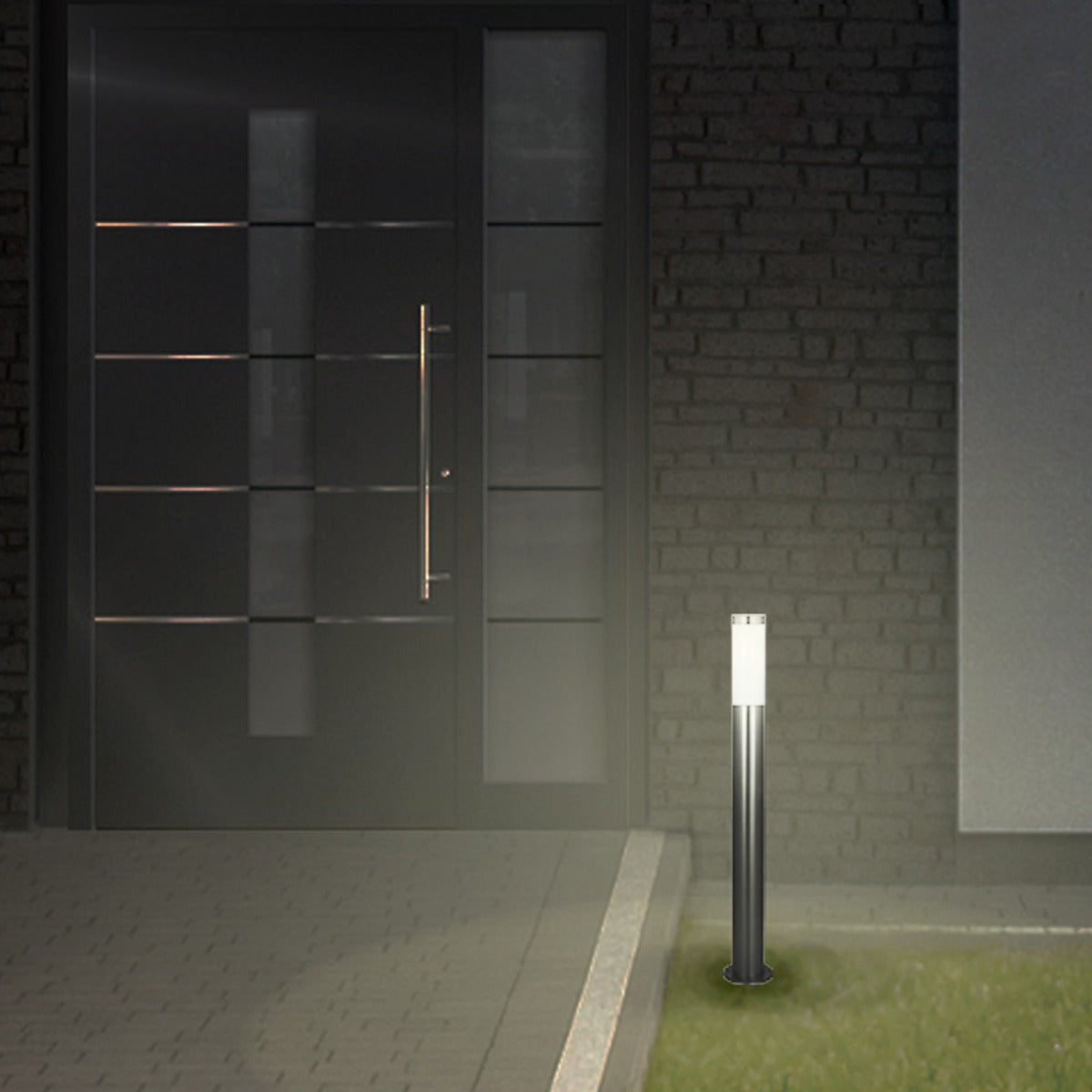 Gartenleuchte Wegeleuchte Standleuchte Aussen aus Edelstahl 110 cm Gartenlampe Aussenleuchte