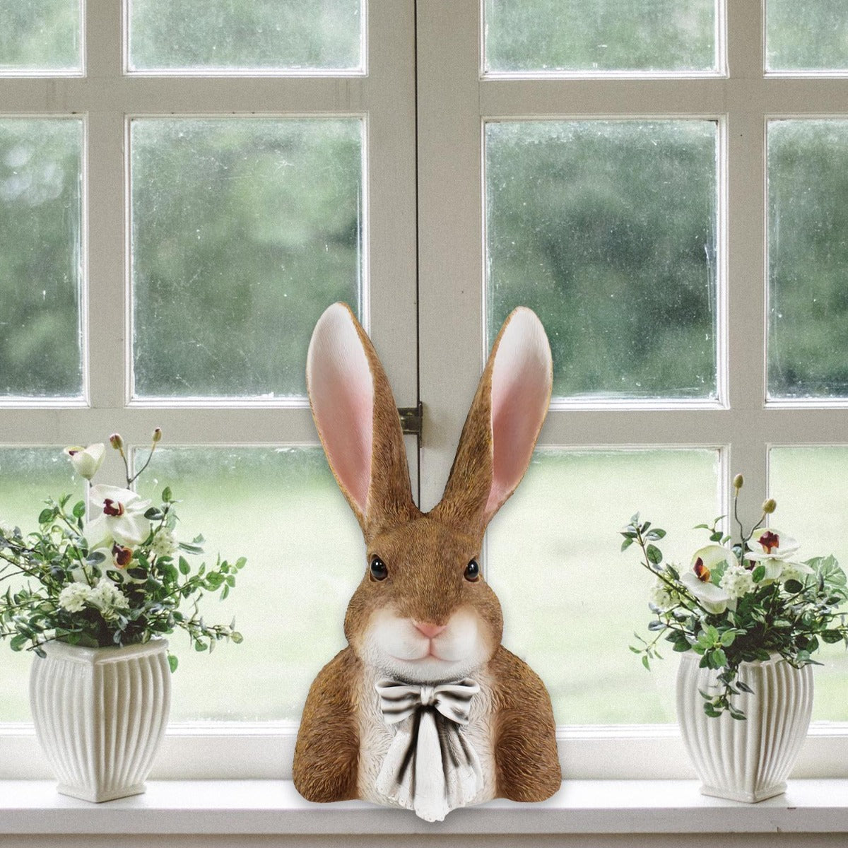 Osterhasen Büste Hasen Figur Hase "Theo seriös" große Osterhasen Deko