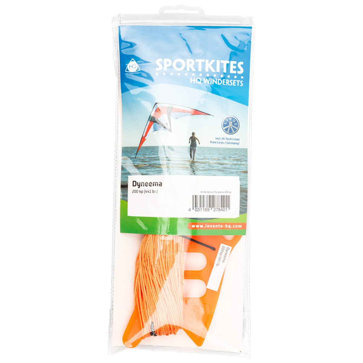 HQ Winderset Drachenleine Drachenschnur 200 Kp / 2 x 30 m für Lenkdrachen