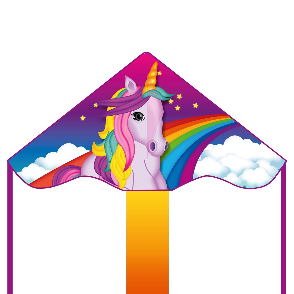 Kinderdrachen Einleiner Drachen HQ Simple Flyer Unicorn 85 cm Flugdrache