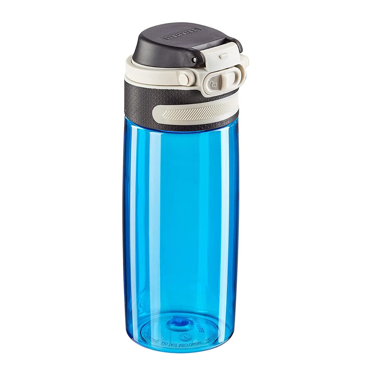 Leifheit Trinkflasche Flip 550ml Tritan blau mit Filter für Fruchteinsatz bruchsichere Tritanflasche