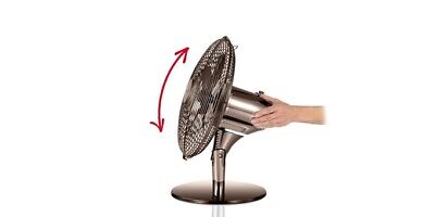 Tischventilator Tisch Ventilator Retro 35 cm Edelstahl Anthrazit Windmaschine Venti schwenkbar