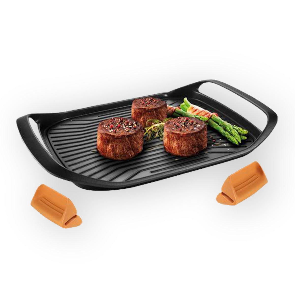 Tescoma Grillplatte Bratpfanne SmartClick 42 cm Induktion Grillpfanne antihaftbeschichtet