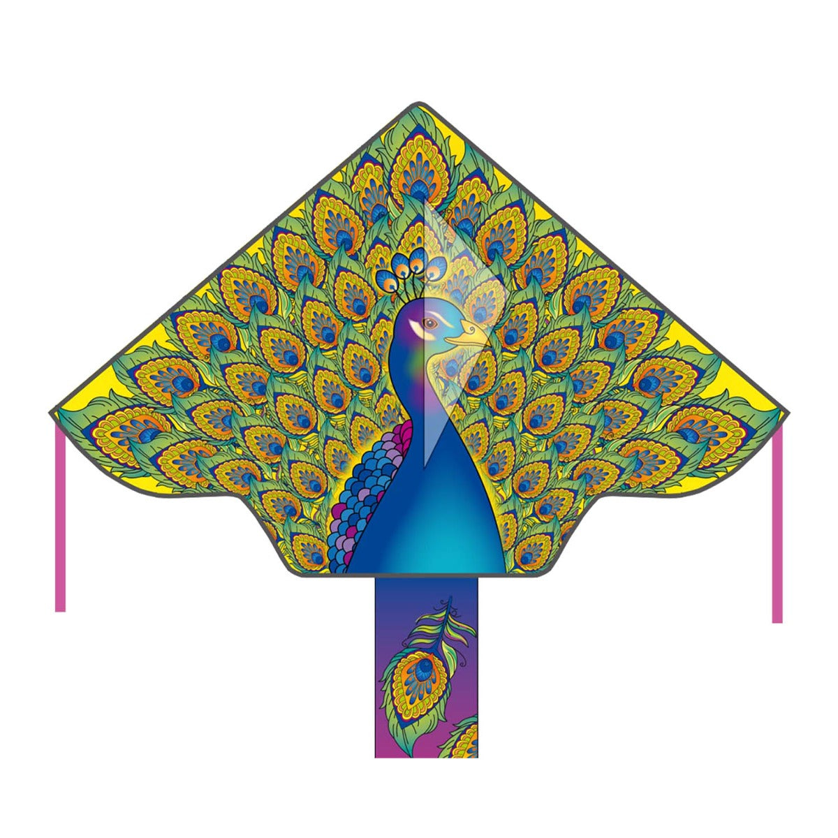 Kinderdrachen Einleiner Drachen HQ Simple Flyer Peacock 120 cm Flugdrachen