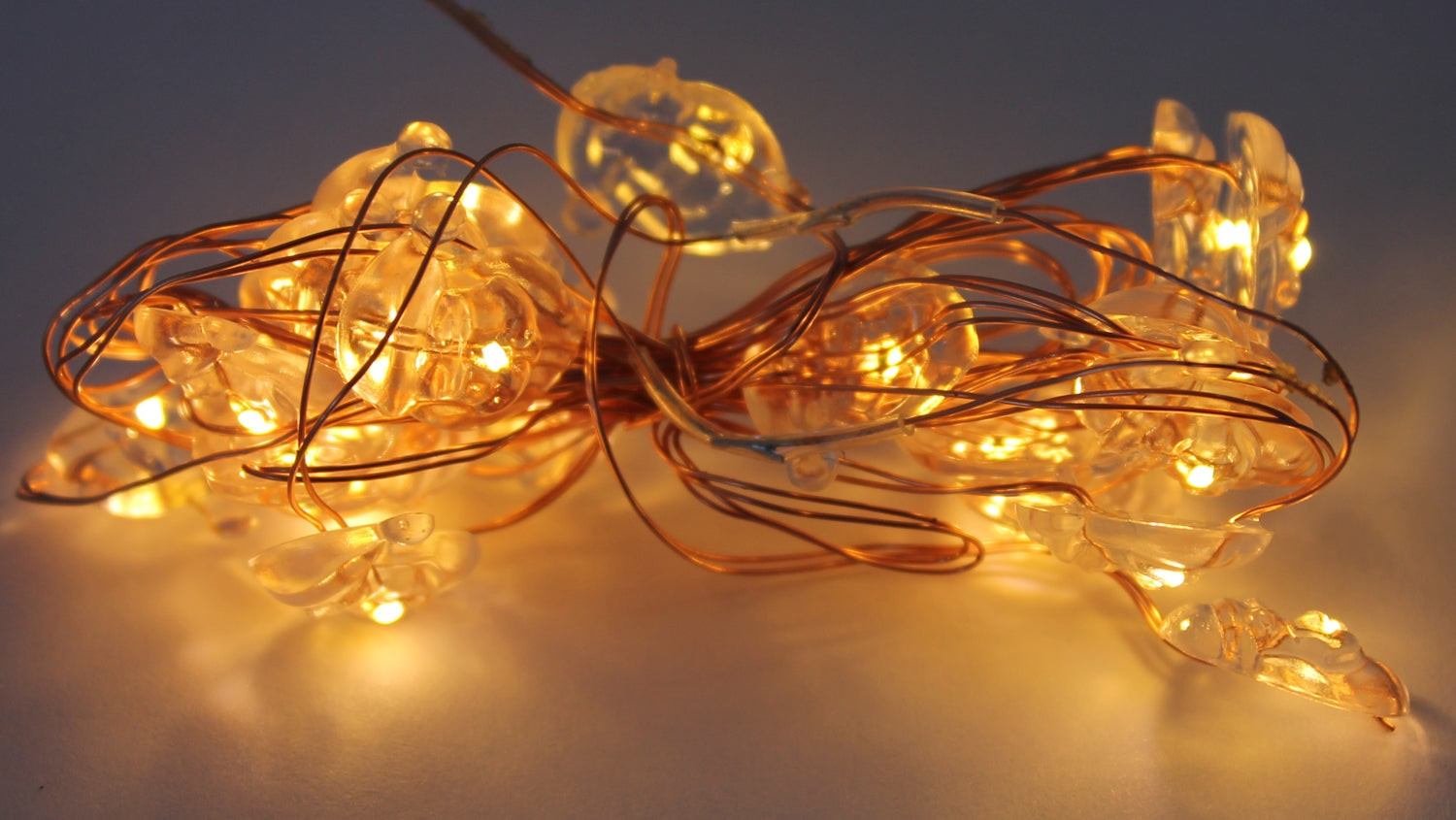 LED-Lichterkette Weihnachtsmann 5er Set à 20 Leuchten warmweiß Tisch Weihnachtsdeko Innenraum Weihnachtsbeleuchtung