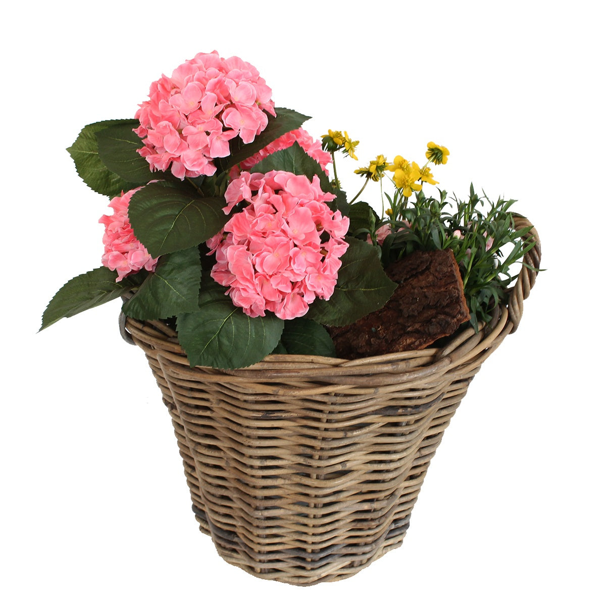 Weidekorb mit Henkel Pflanzkorb Weide groß Henkelkorb Weide