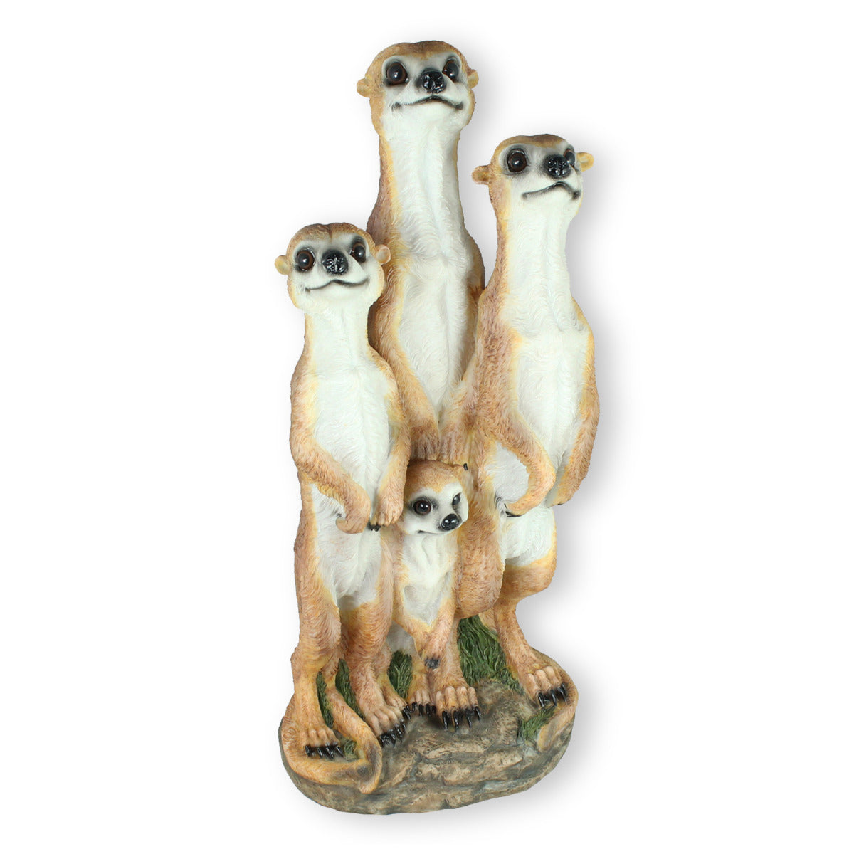 Erdmännchen Figur XL Erdmännchen Gartenfigur Familie Frettchen Deko Familie Erdmann
