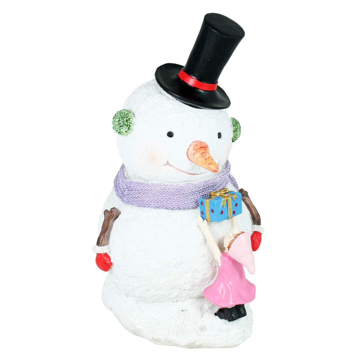 Schneemann Figur Püppchen Weihnachtsfiguren für draußen Schneemann Deko outdoor Weihnachtsdeko