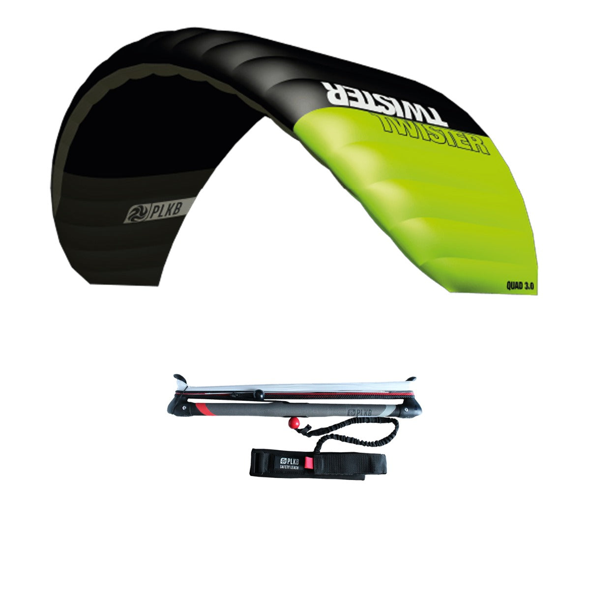 Lenkmatte Peter Lynn Twister 3.0 Vierleiner Drachen Powerkite PLKB Twister 3.0 mit Bar Lenkdrachen Kite