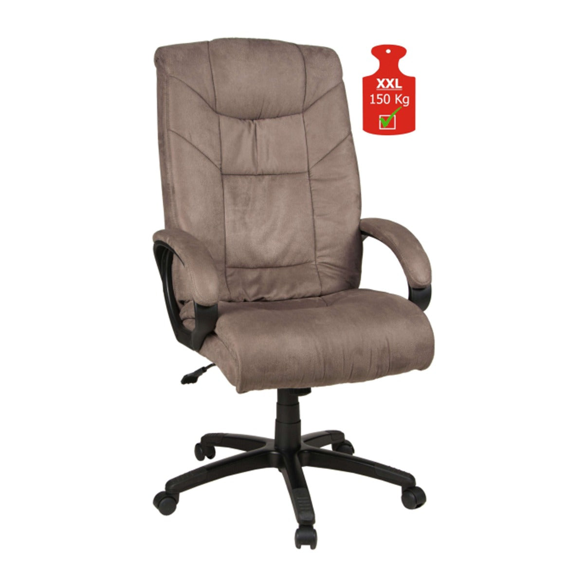 Drehstuhl Leer XXL Bürostuhl Chefsessel Bürodrehstuhl dunkelbraun