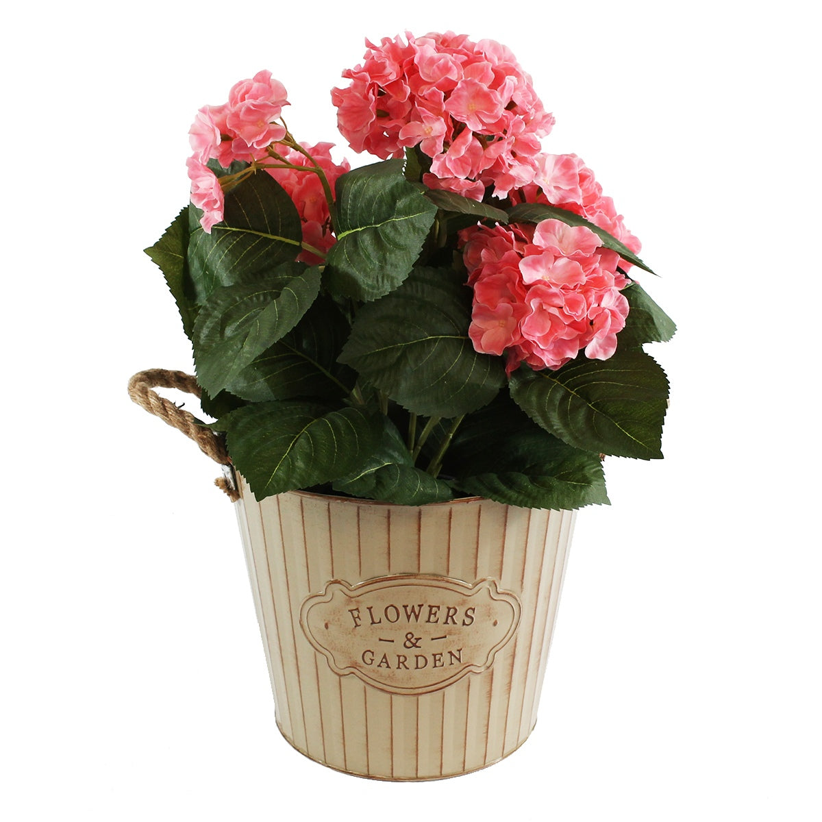 Pflanztopf Pflanzgefäß Zinktopf Diamond Beige 22cm Ø Blumentopf Metall Übertopf