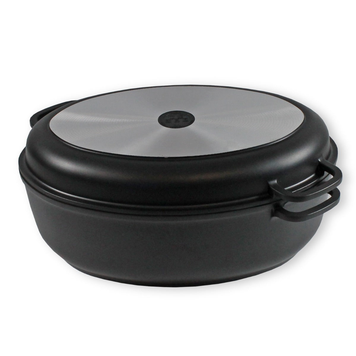 Aluguss Bräter mit Deckel Gänsebräter Bräter Schmortopf antihaftbeschichtet