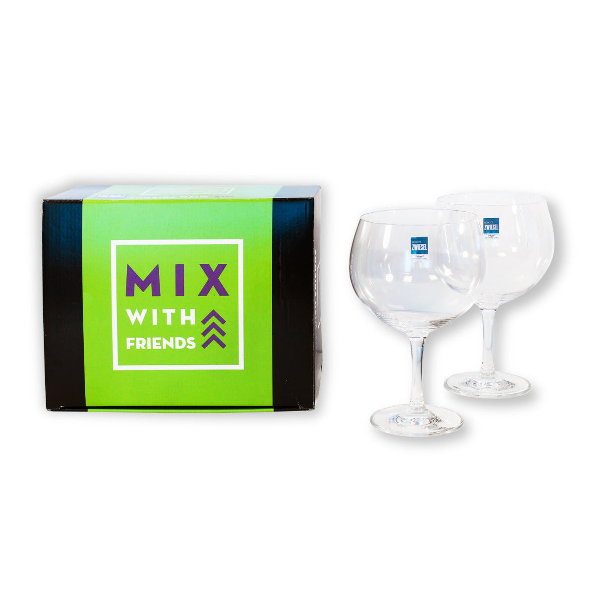 SCHOTT ZWIESEL Gin Gläser Set MIX WITH FRIENDS 2er Set Gin Tonic Glas Set