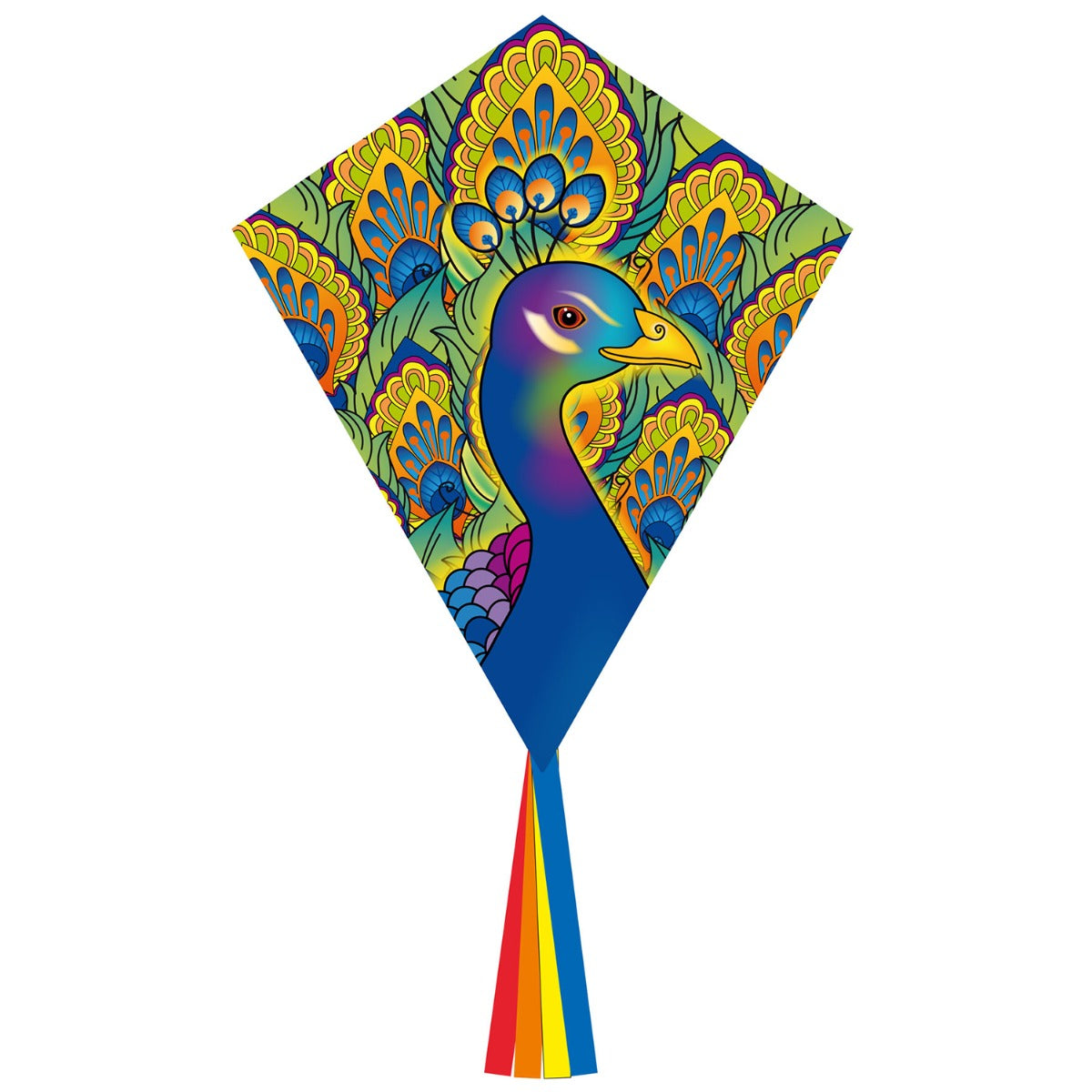 Kinderdrachen Einleiner Drachen HQ Eddy Peacock Pfau Flugdrachen