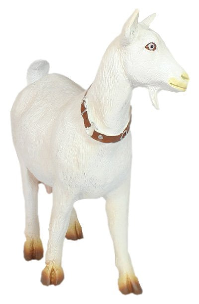 Deko Ziege Mecki Ziege Figur Ziegen Gartenfigur XL Tierfigur Dekofigur Ziege handbemalt