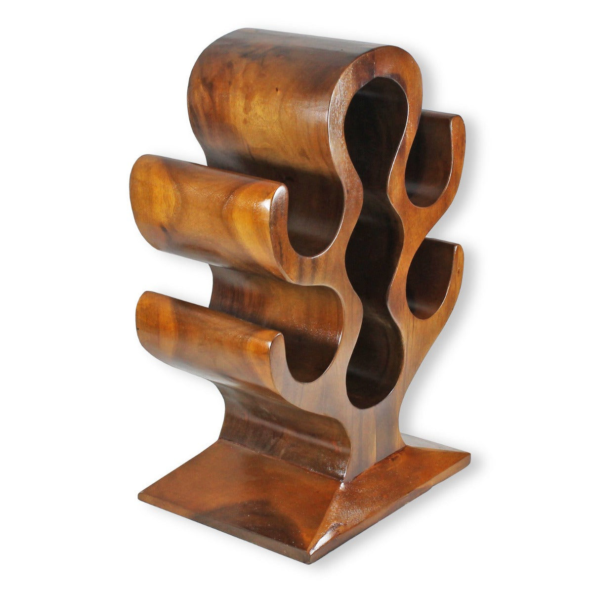 Weinregal schmal für 7 Flaschen Flaschenregal schmal Weinregal Holz