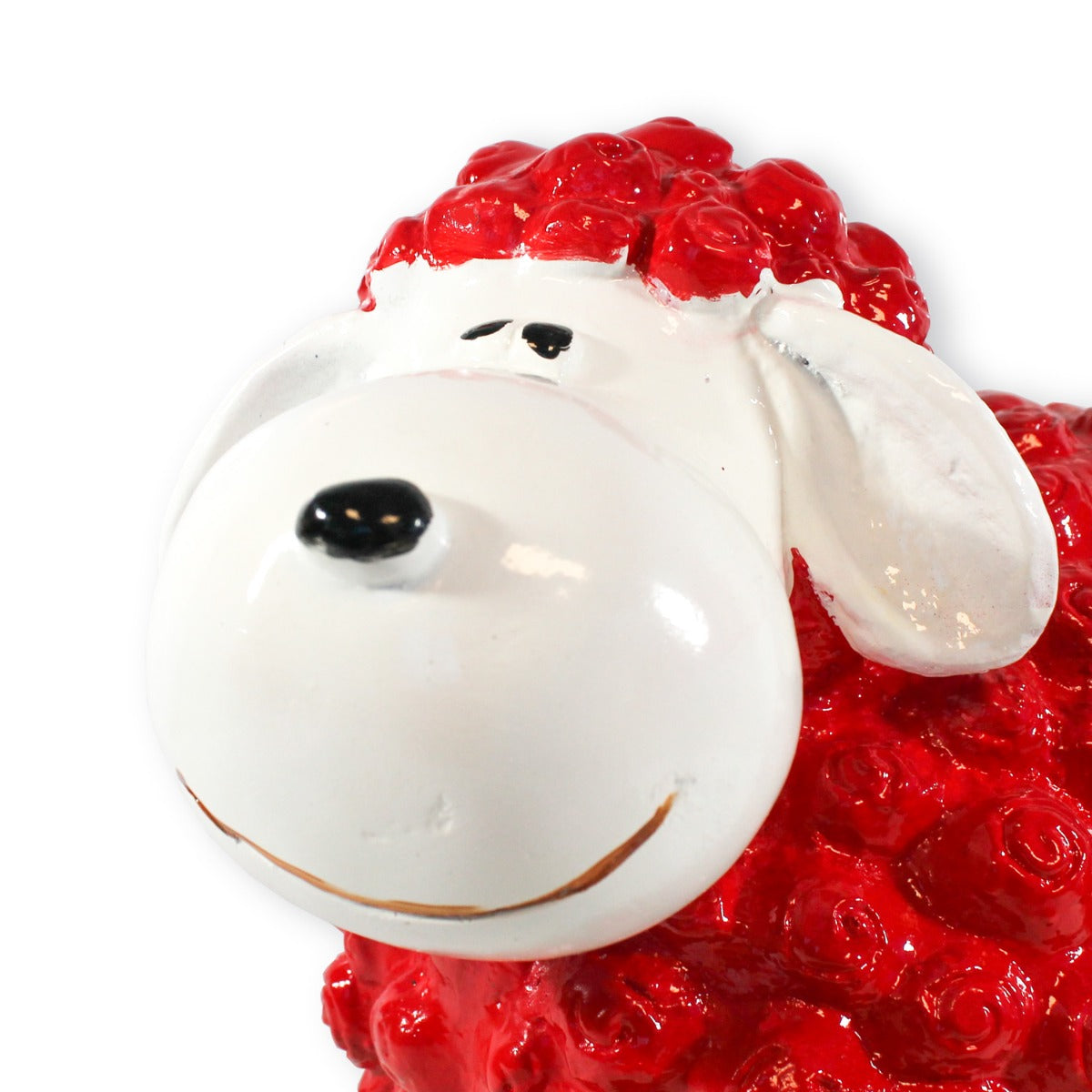 Buntes Deko Schaf "Bruno" rot Gartenfigur Schaf Dekofigur Schaf lustige Schafe