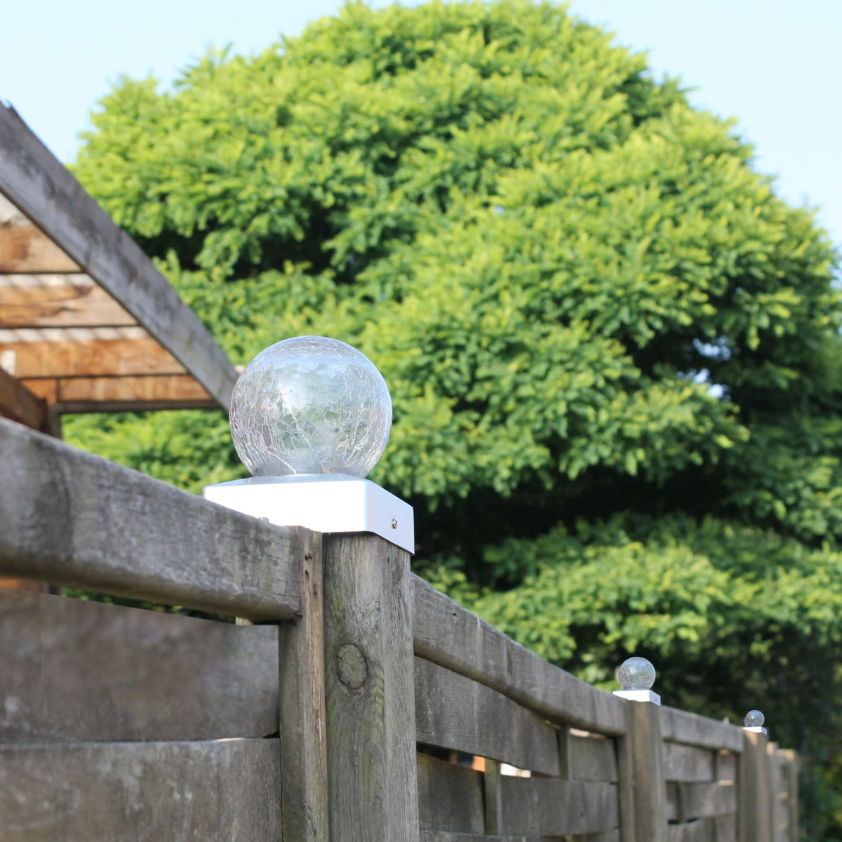 Zaunbeleuchtung Solar Pfostenlampe Pfostenkappe Zaunpfosten Abdeckung beleuchtet