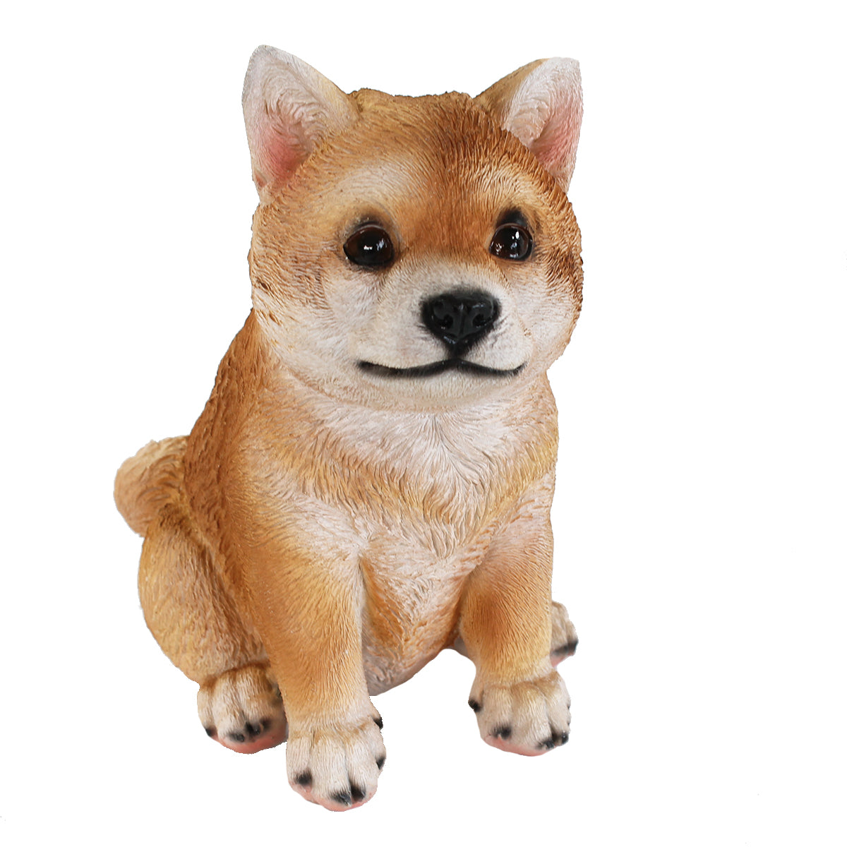Hunde Figur Shiba Inu sitzend Hund Tierfigur Hundefigur