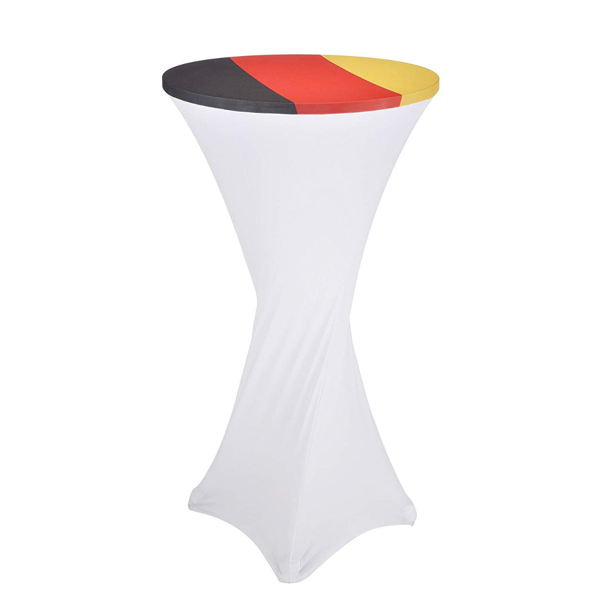 Stehtisch klappbar mit Stehtischhusse Deutschland Ø 60cm 2in1 Bistrotisch Aluminium höhenverstellbar 70cm / 110cm