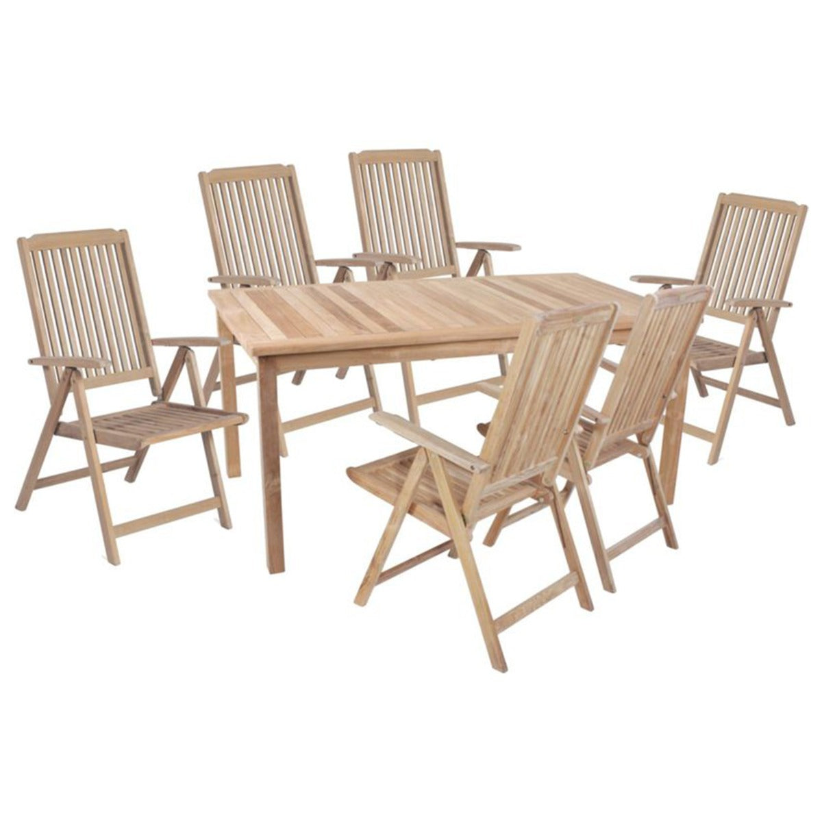 Garden Pleasure Solo Terassentisch rechteckig, Gartentisch Teakholz 160x90x75cm, robust, Holztisch Garten, für bis zu 40 Kg Belastung, Gartentisch Holz