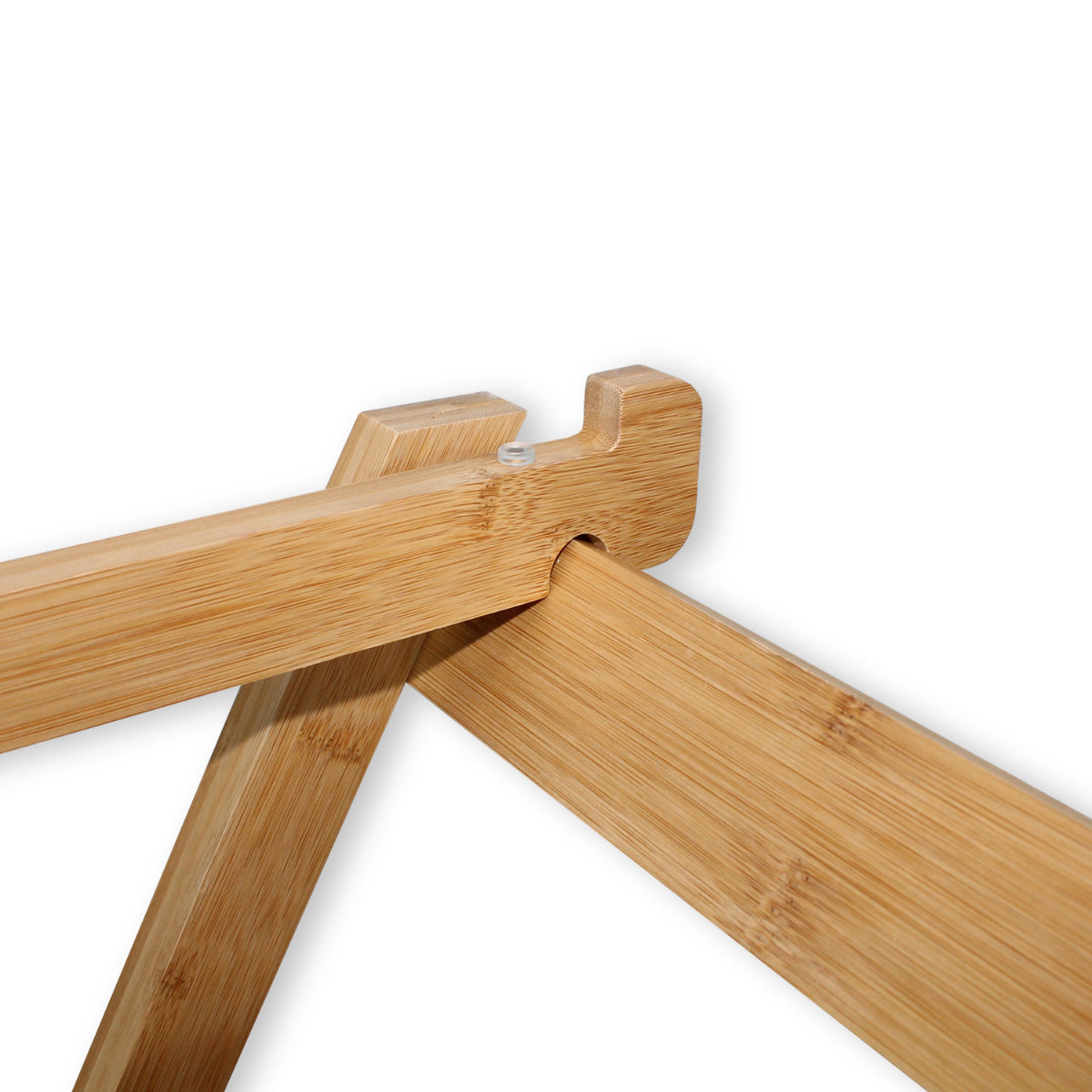 Serviertablett Tranchier- und Beistelltisch Schneidbrett mit Saftrille FSC Bambus 60x45x79 cm