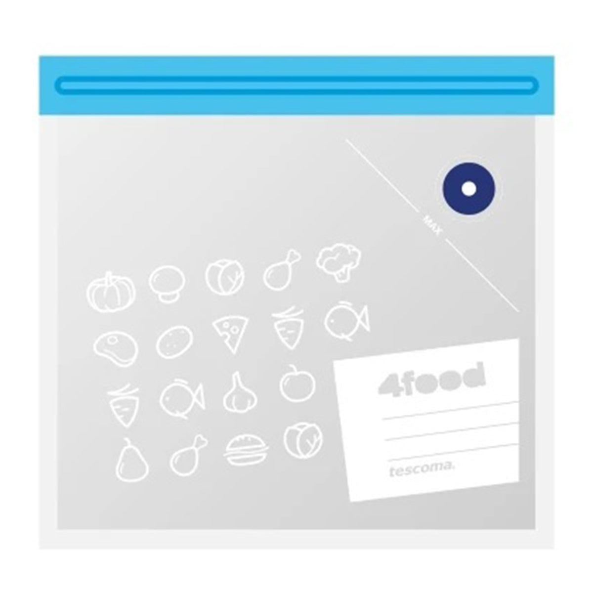Verschließbare Vakuumierbeutel Tescoma 4Food 21 x 22 cm 10 Stück
