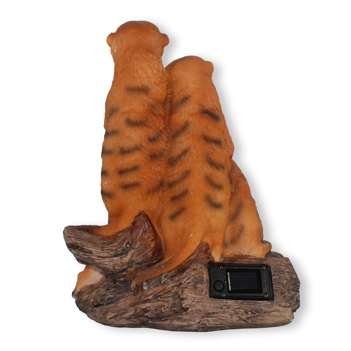 Dekofigur Erdmännchen Familie Willkommenschild mit Solar und LED