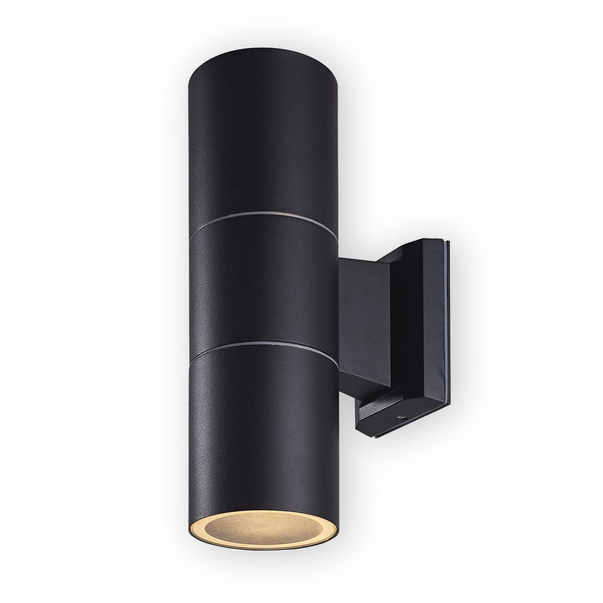 Wandleuchte schwarz Außen-Wandlampe Up Down aus Alu Druckguß