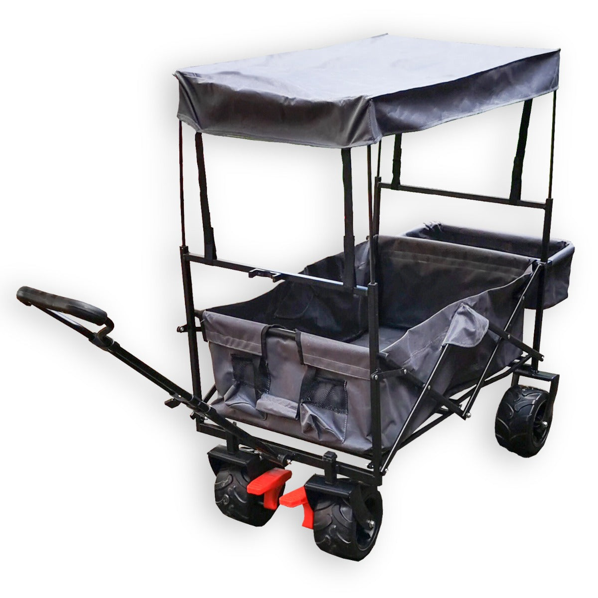 Bollerwagen faltbar mit Dach Faltbollerwagen Handwagen faltbar