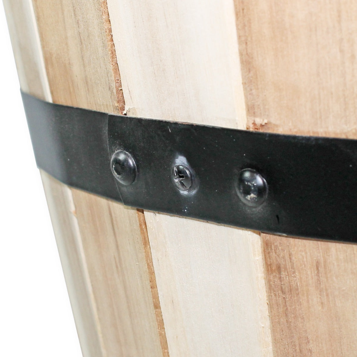 Pflanzkübel Holz rund 40 cm Holzfass Blumenkübel Blumentopf natur Akazienholz Pflanztopf