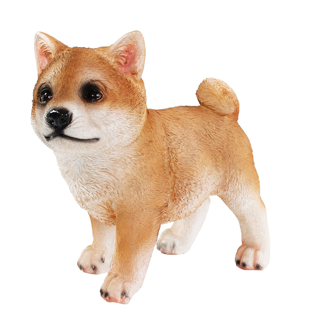Hunde Figur Shiba Inu stehend Hund Tierfigur Hundefigur
