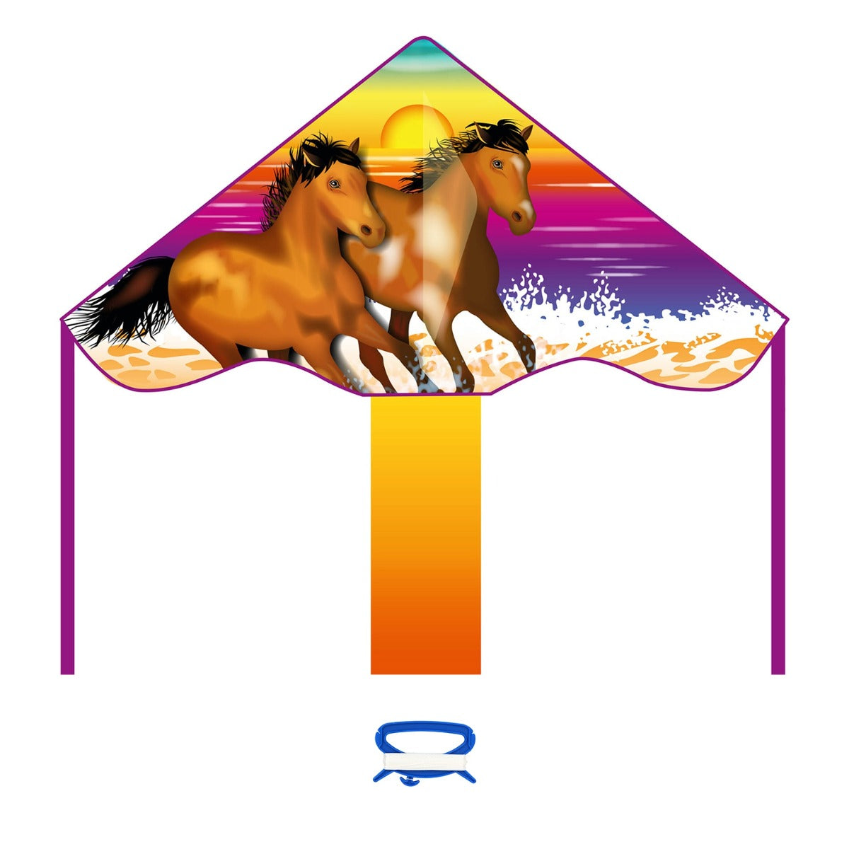 Kinderdrachen Einleiner Drachen HQ Simple Flyer Wild Horses 85 cm Flugdrache