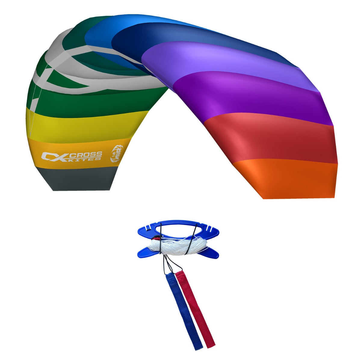 CrossKites Lenkmatte Air 1.8 Rainbow R2F Allround Lenkdrachen Kite