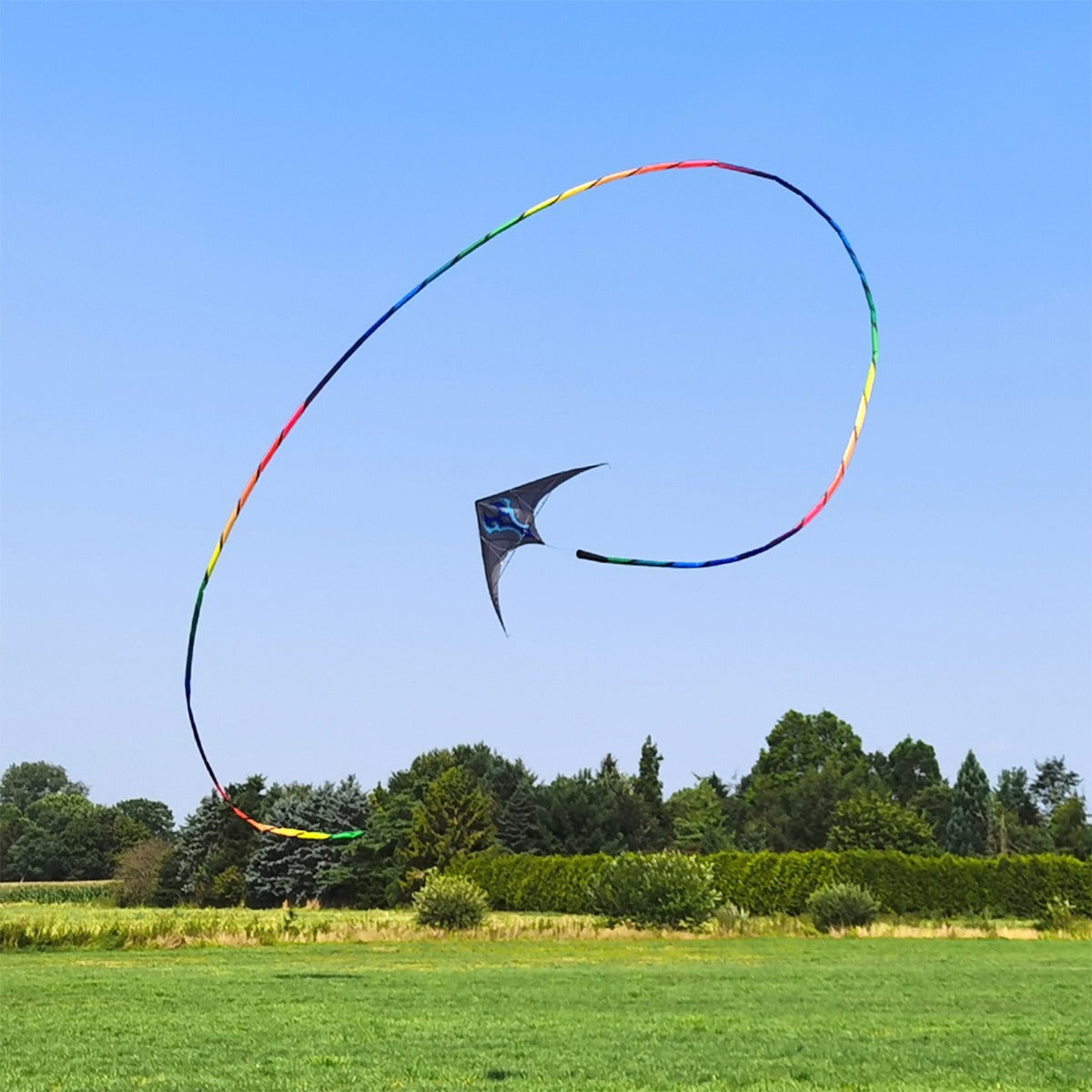 HQ Tube Tail Rainbow Spiral 24 m Drachenschwanz Drachenzubehör Leinenschmuck