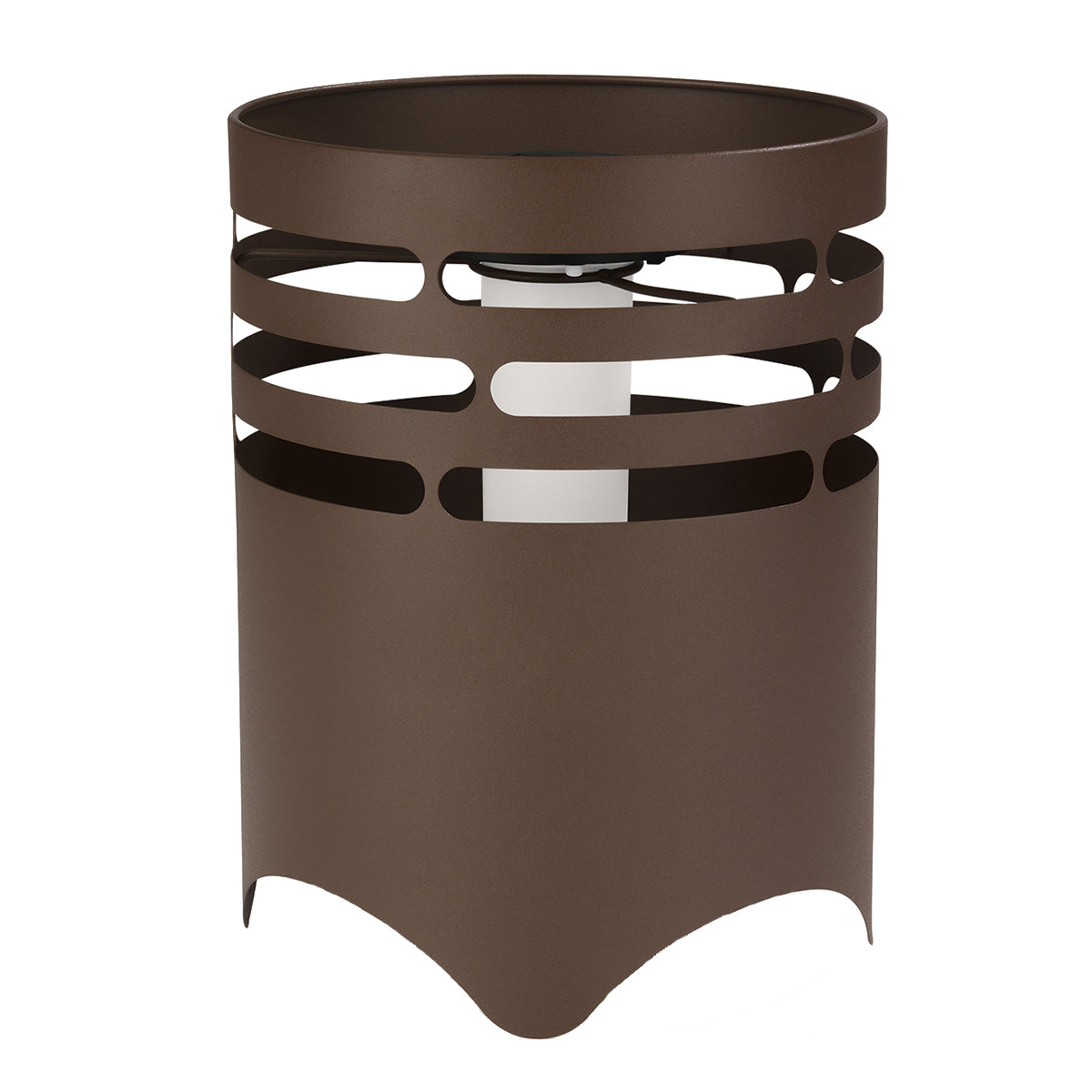 LED Solar Feuerkorb mit Flammeneffekt in Rost-Optik Stimmungslicht Garten