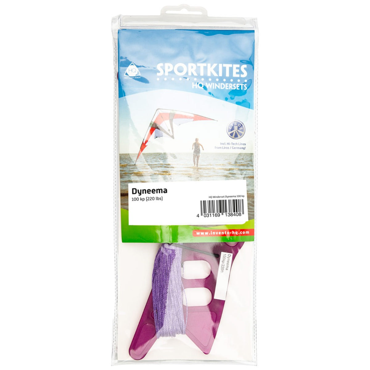 HQ Winderset Drachenleine Drachenschnur 100 Kp / 2 x 30 m für Lenkdrachen