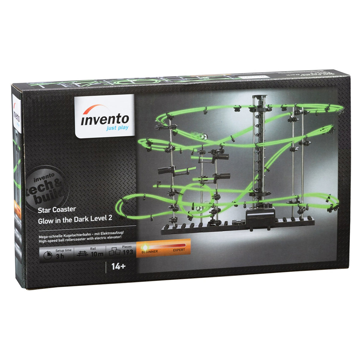 Kugelbahn Star Coaster Level 2 Glow in the Dark Kugel-Achterbahn 193 Teile