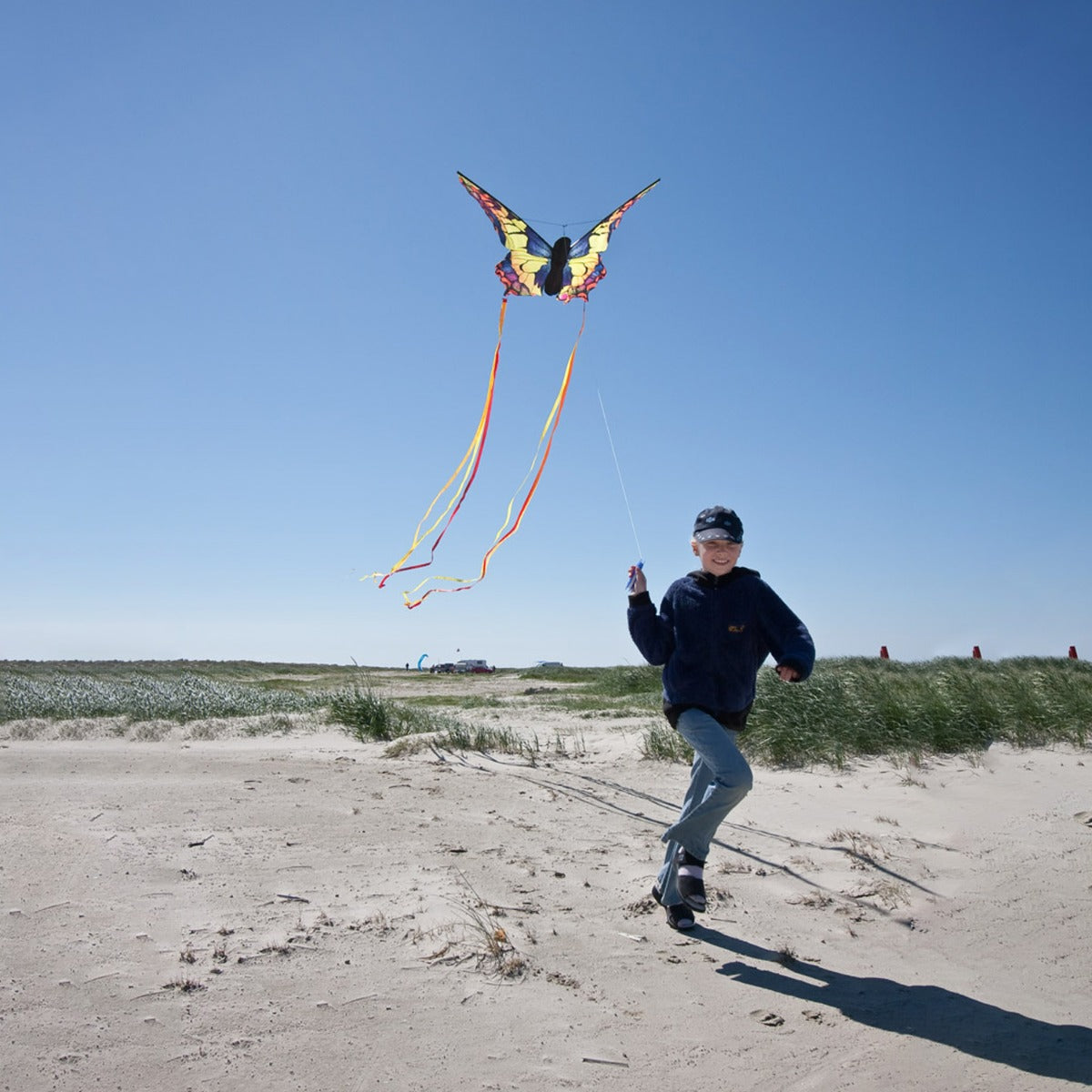 Kinderdrachen Einleiner Butterfly Kite Swallowtail R Schmetterling HQ Drachen