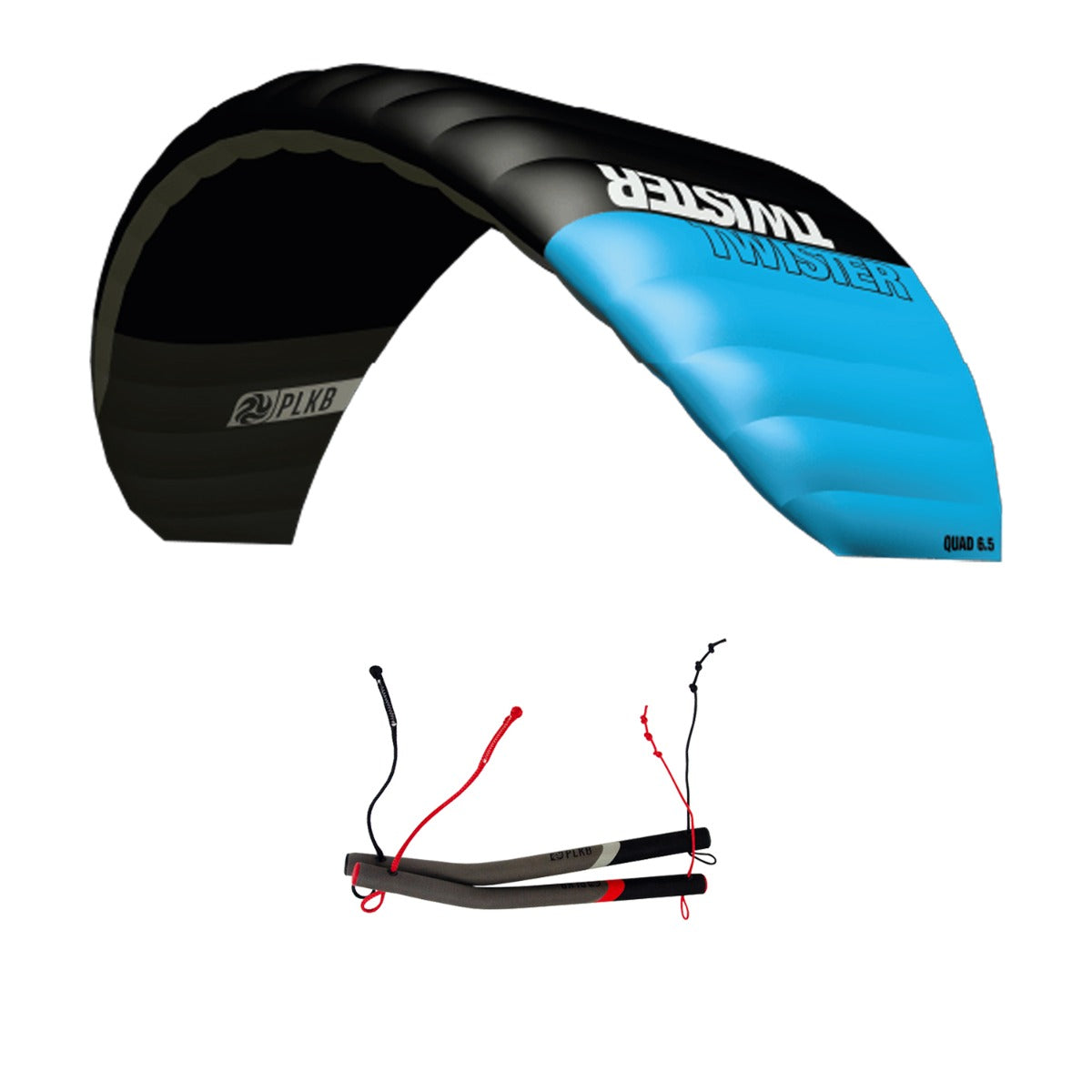 Lenkmatte Peter Lynn Twister 6.5 Vierleiner Drachen Powerkite PLKB Twister 6.5 Handles Lenkdrachen Kite
