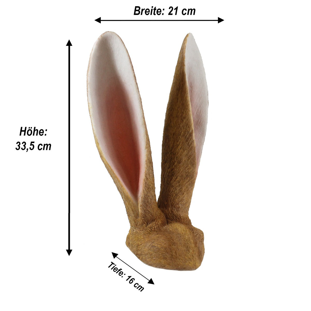 Osterhasen Büste Hasen Figur Hase "Theos Löffel" große Osterhasen Deko