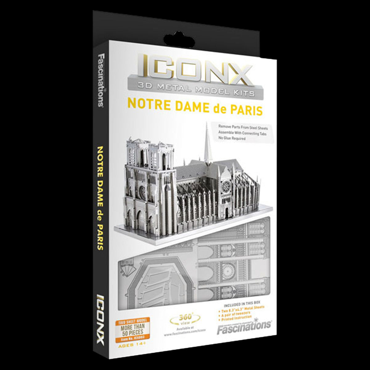 Metal Earth Metallbausätze ICX005 ICONX Arc de Triomphe Triumphbogen Metall Modell