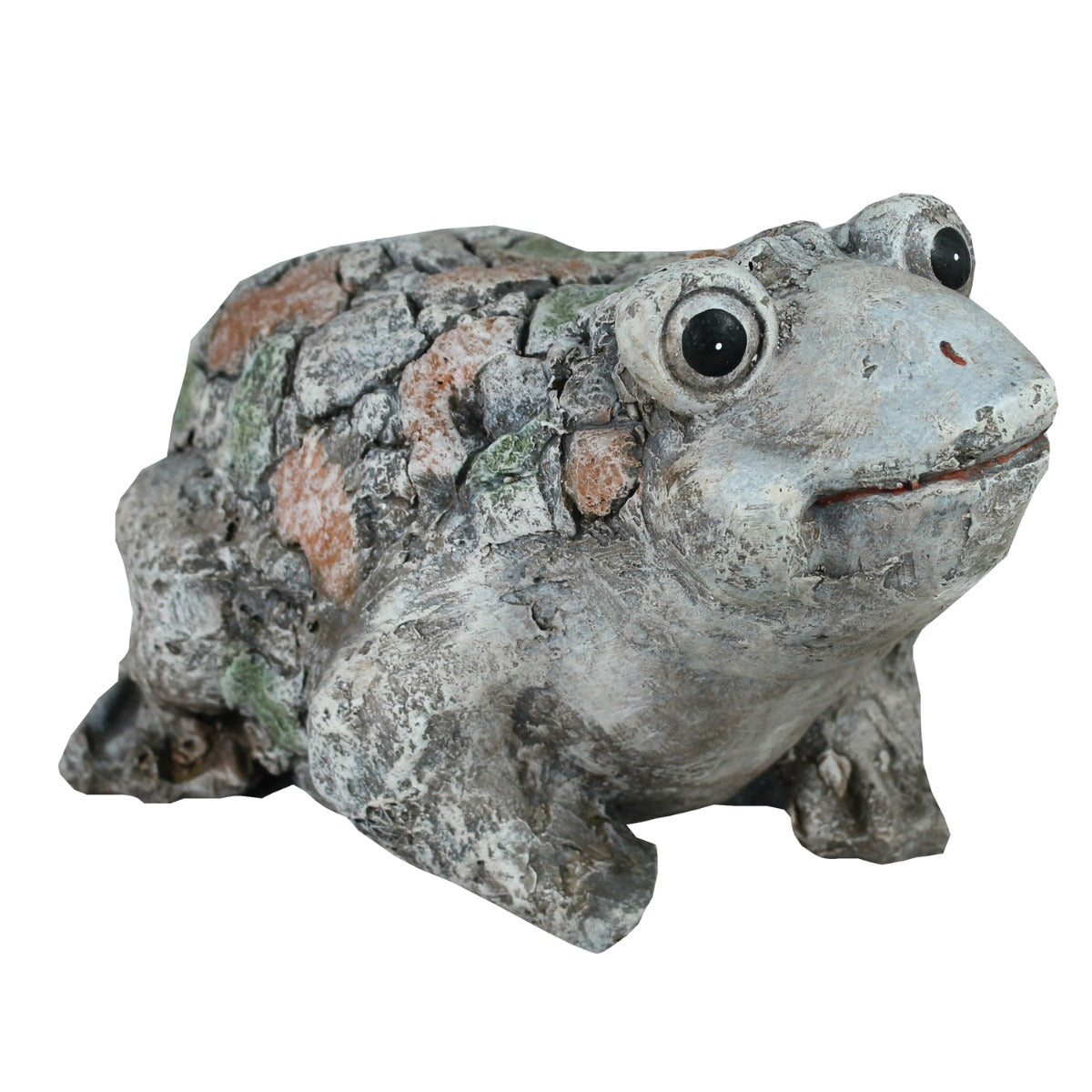 Frosch Figur in Stein Optik Gartenfigur Frosch Deko Tierfigur