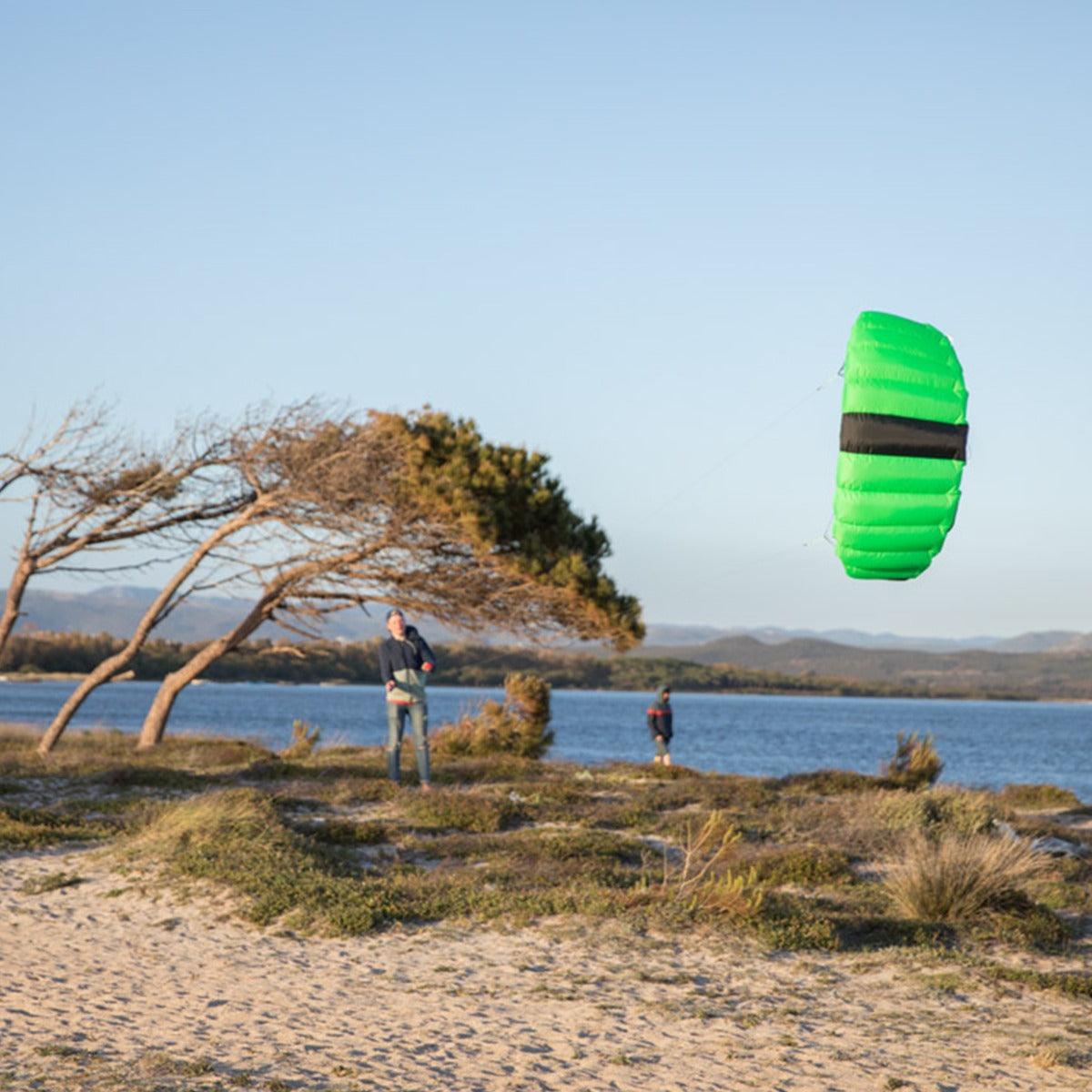 HQ Lenkmatte Symphony Pro 1.8 Neon Green Allround Lenkdrachen Kite Matte