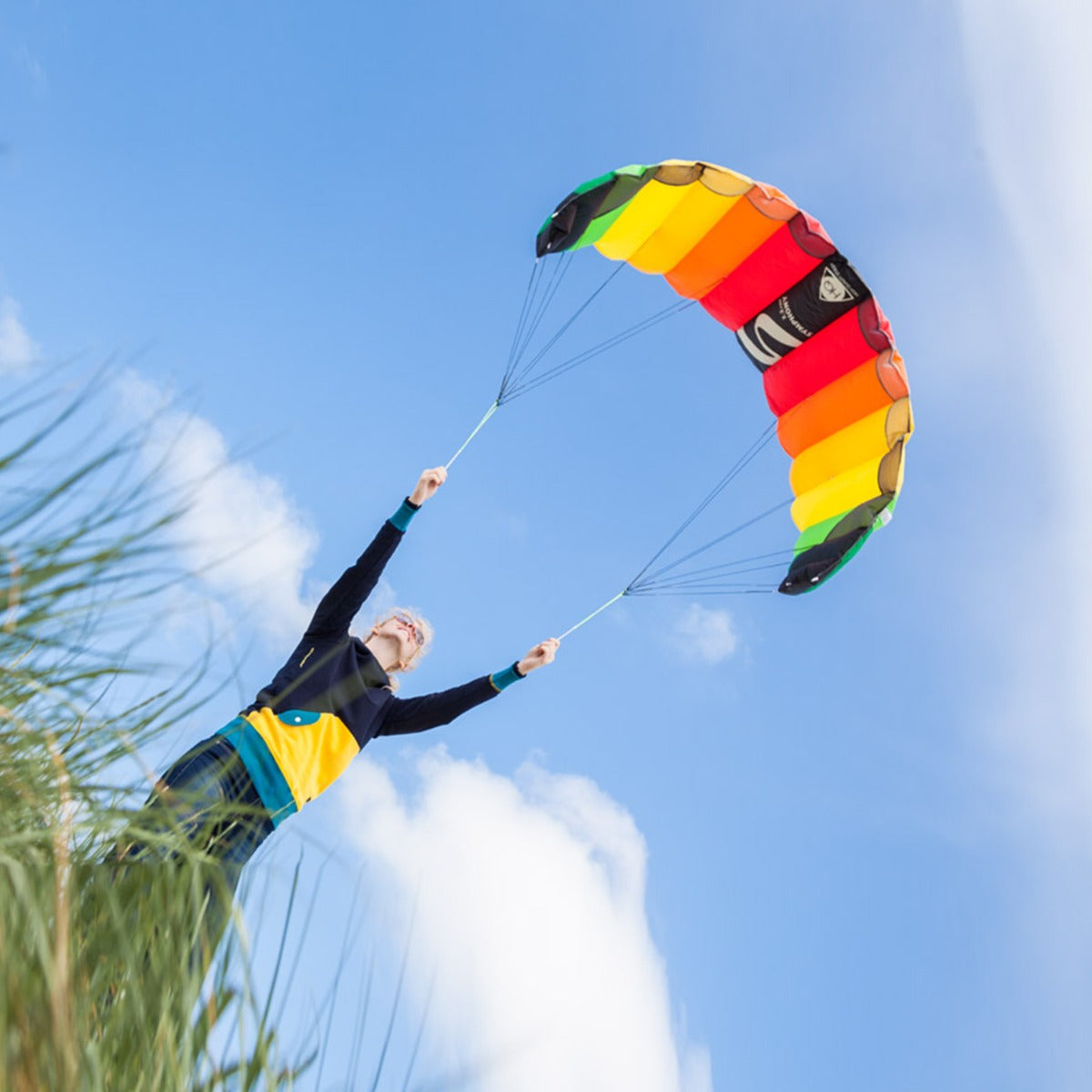 HQ Lenkmatte Symphony Pro 2.2 Rainbow Allround Lenkdrachen Kite Matte