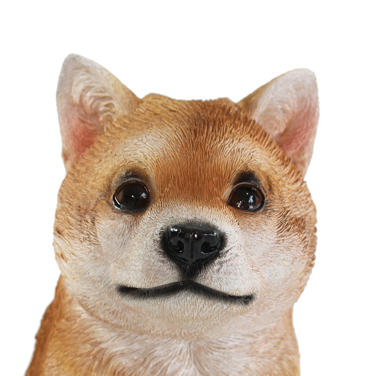 Hunde Figur Shiba Inu sitzend Hund Tierfigur Hundefigur