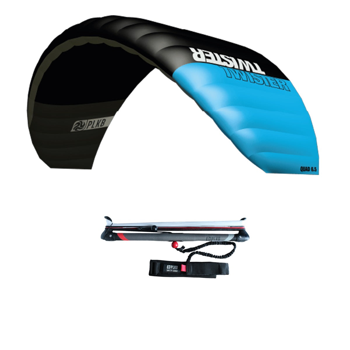 Lenkmatte Peter Lynn Twister 6.5 Vierleiner Drachen Powerkite PLKB Twister 6.5 mit Bar Lenkdrachen Kite